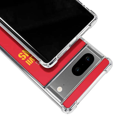 NFL Kansas City Chiefs Super Bowl LVII Champions Google Pixel 7a Clear Case